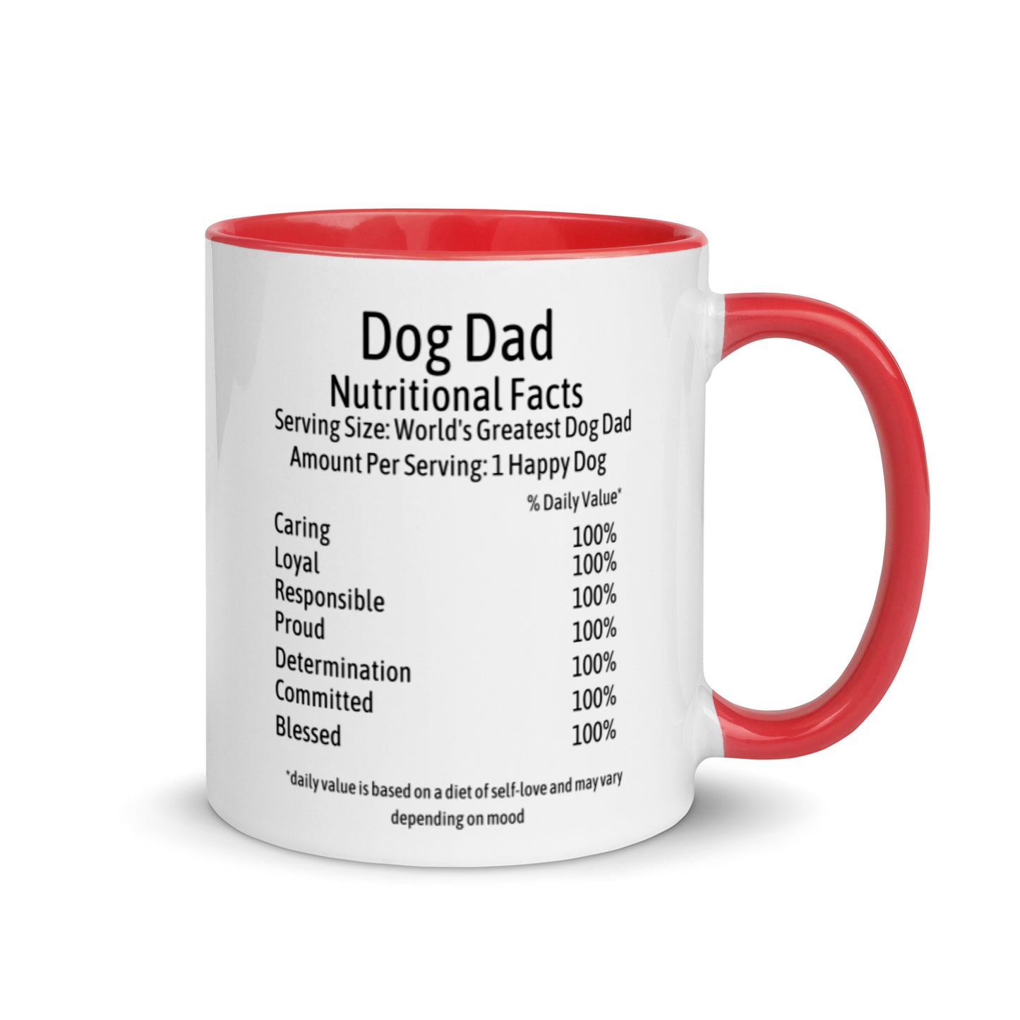 Dog Dad Mug with Color Inside
