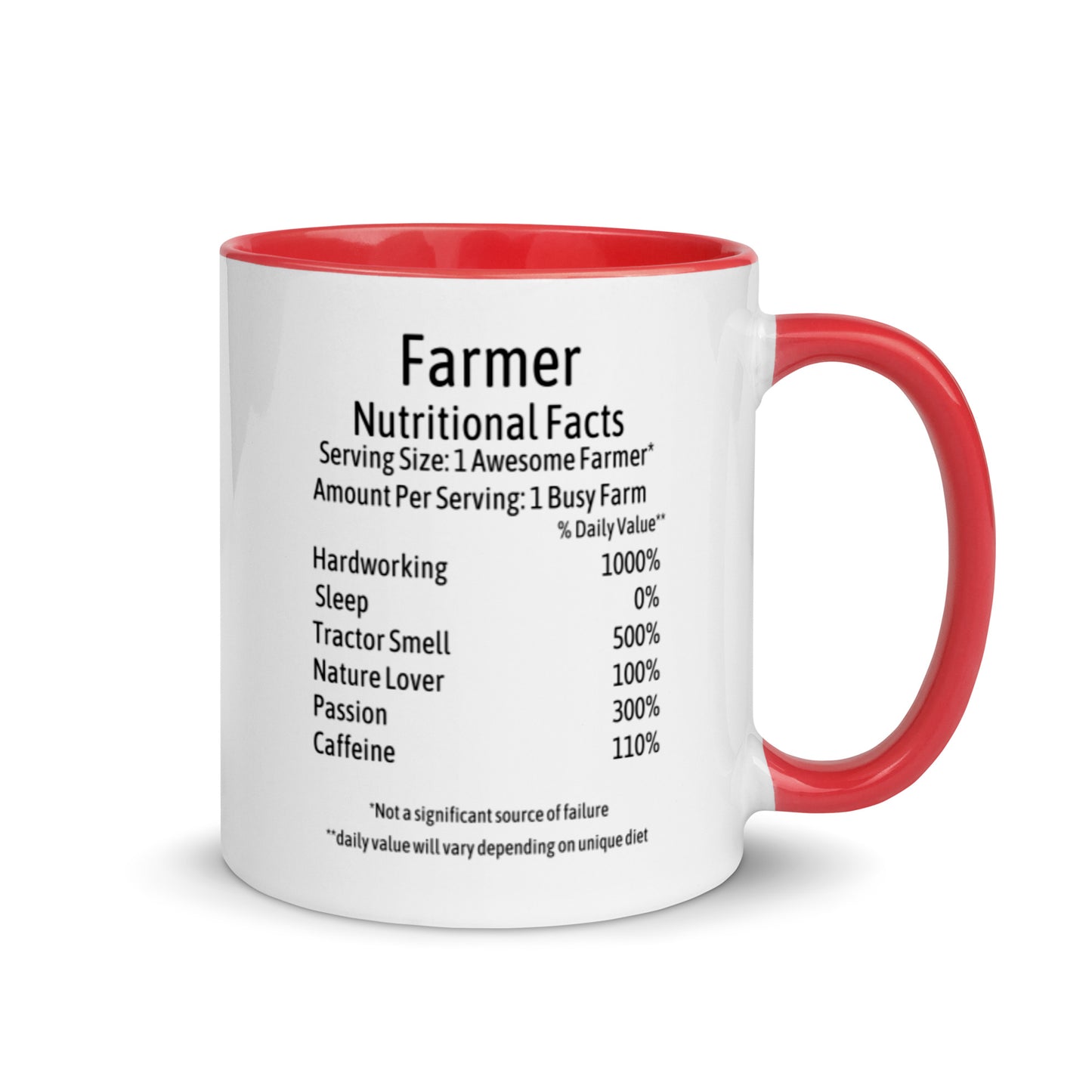 Farmer Mug with Color Inside