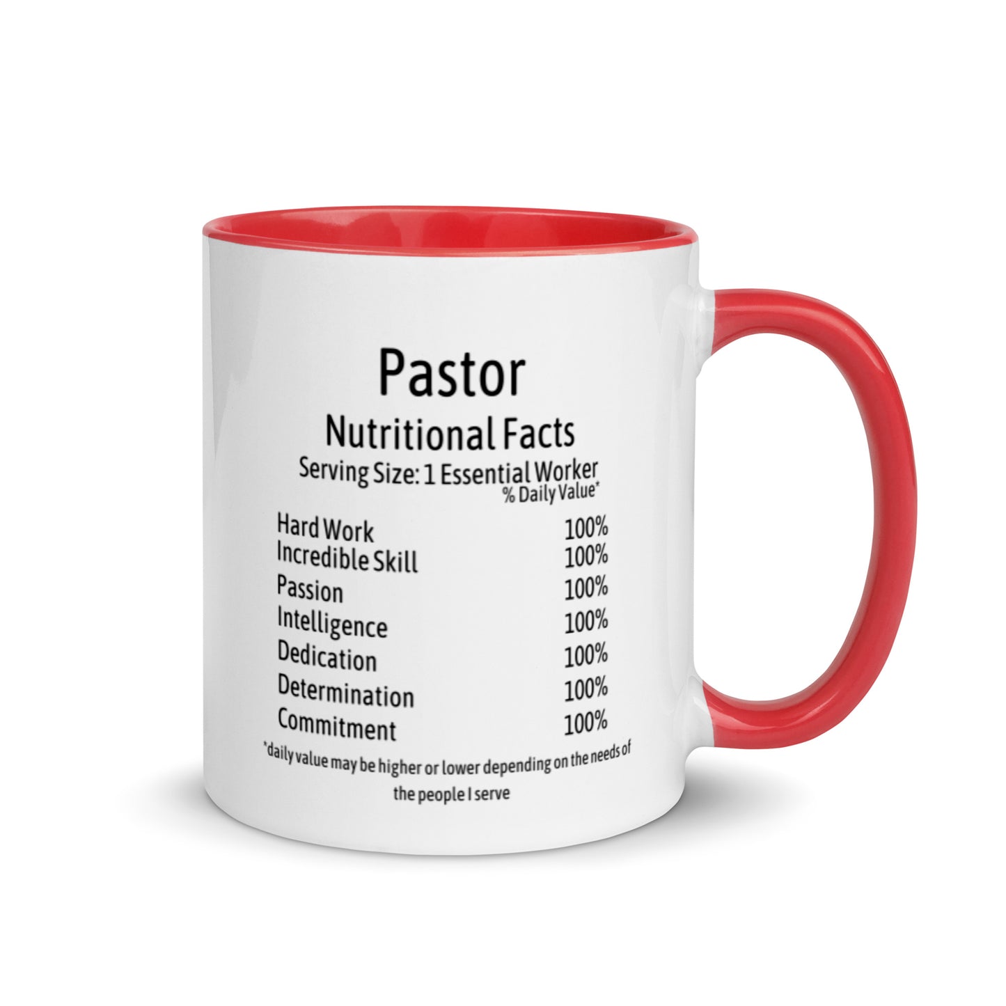 Pastor Mug with Color Inside