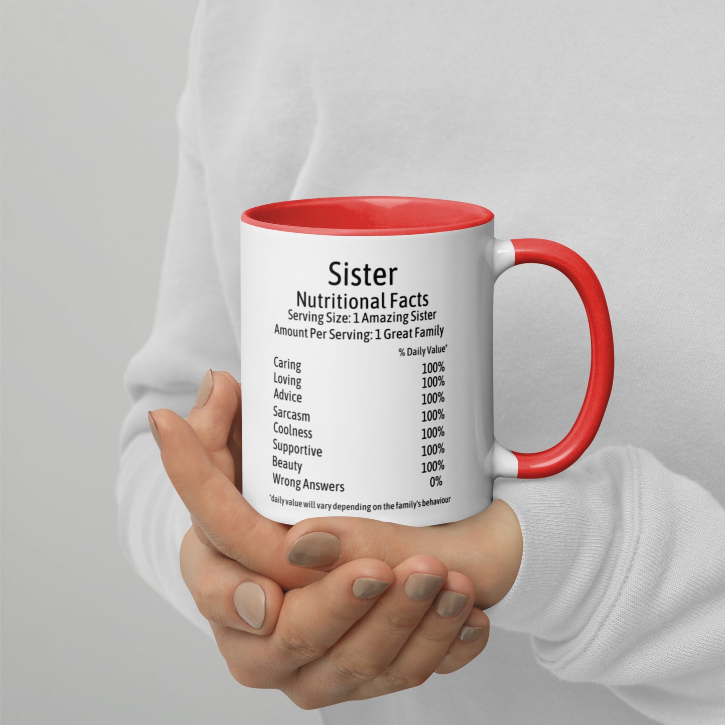 Sister Mug with Color Inside