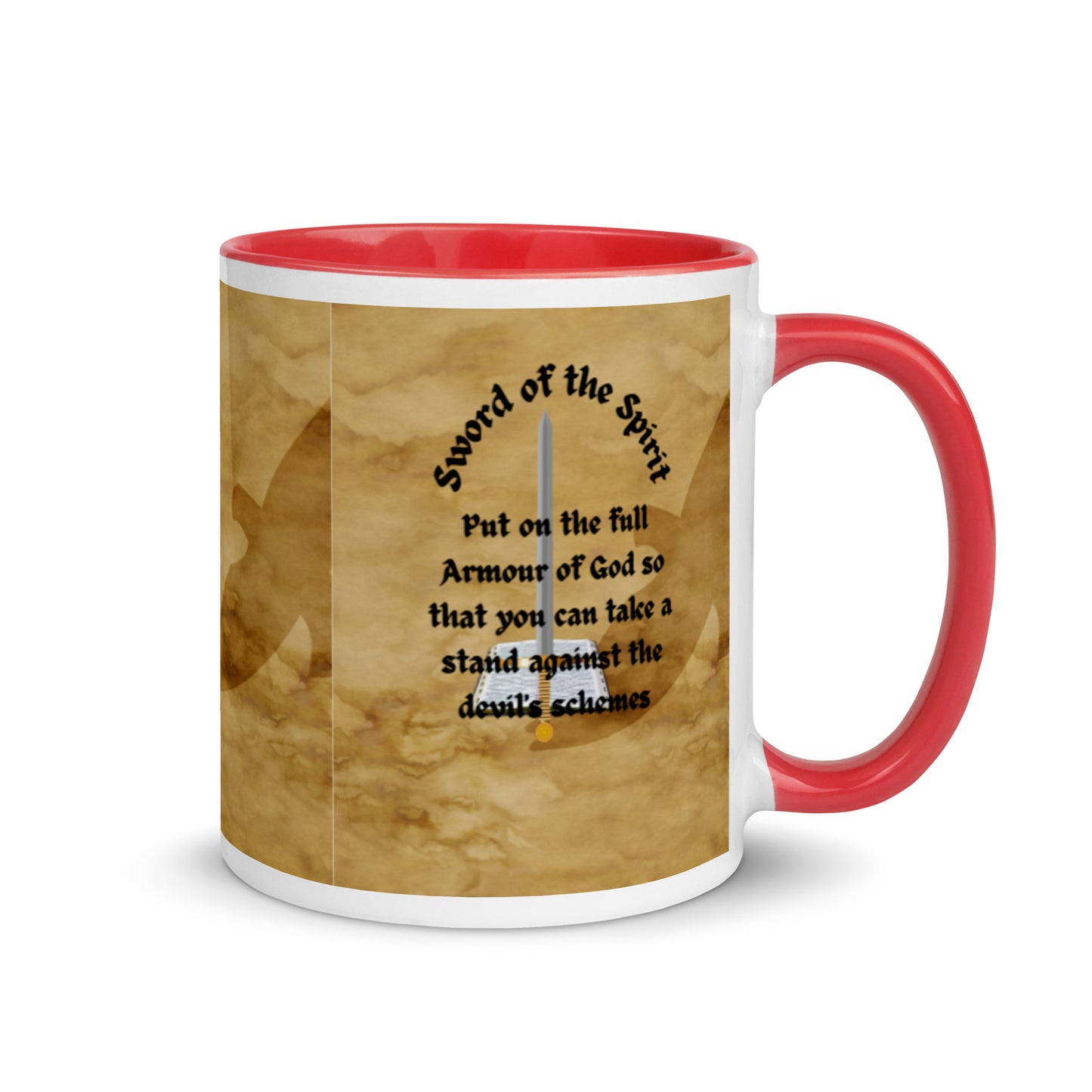 Ephesians 6:11-17 Mug with Color Inside, Put On The Full Armour