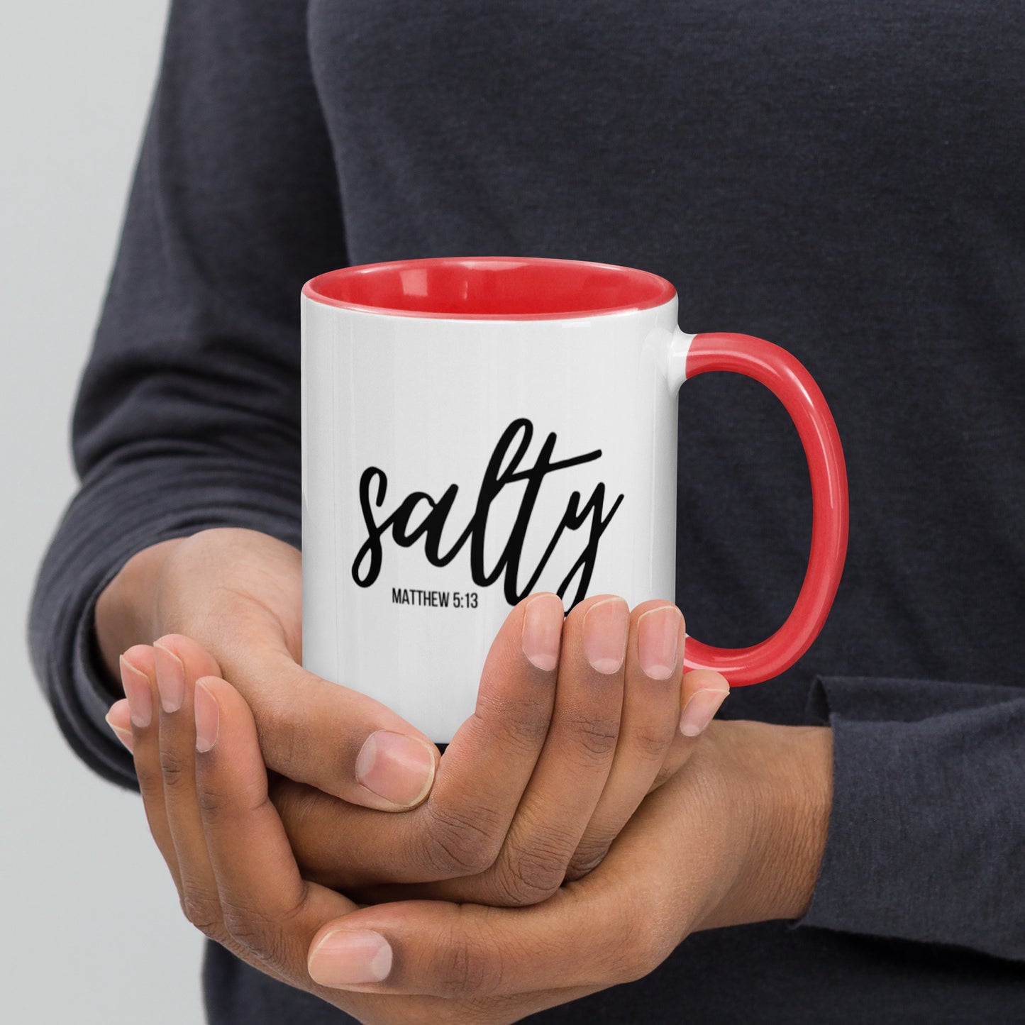 Matthew 5:13 Salty Mug with Color Inside