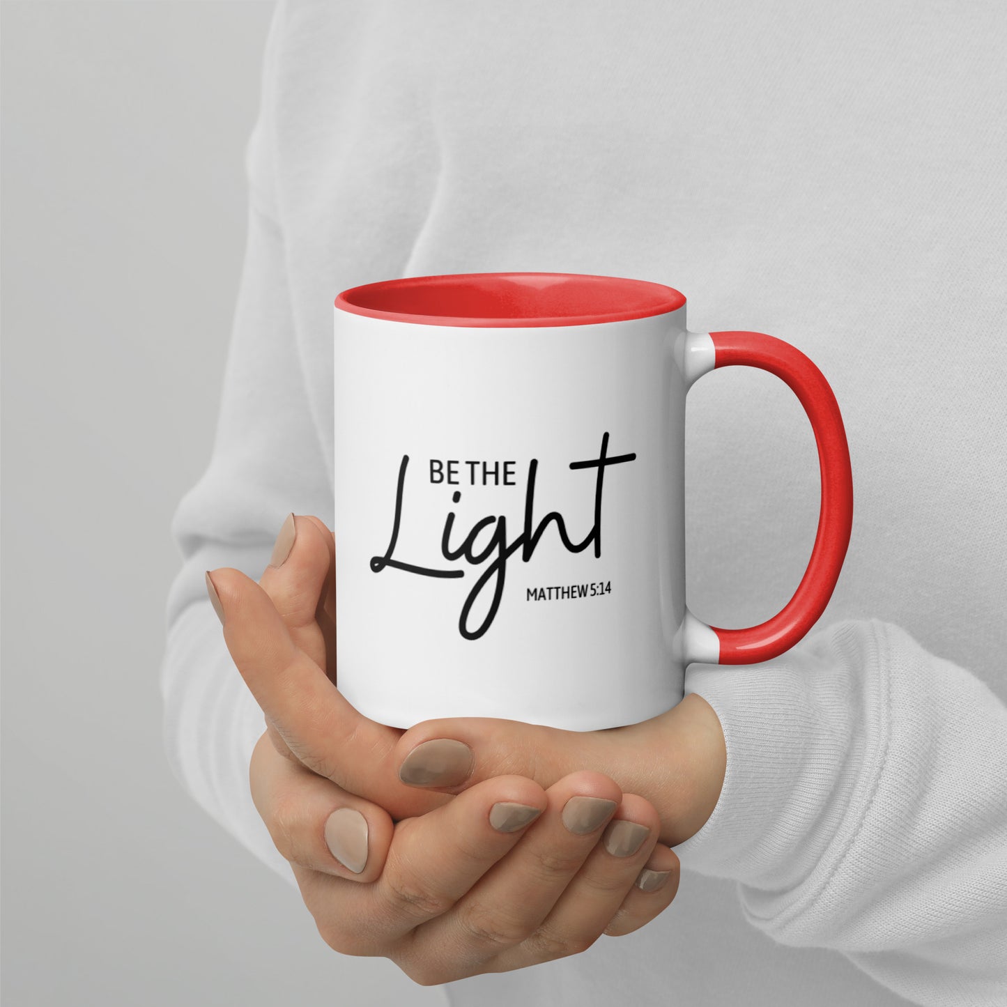 Matthew 5:14 Be The Light Mug with Color Inside
