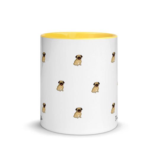 Pug Life, Pug Life Mug, Two Tone Coffee Mug, Perfect Gift For A Dog Lover, Coffee Lover