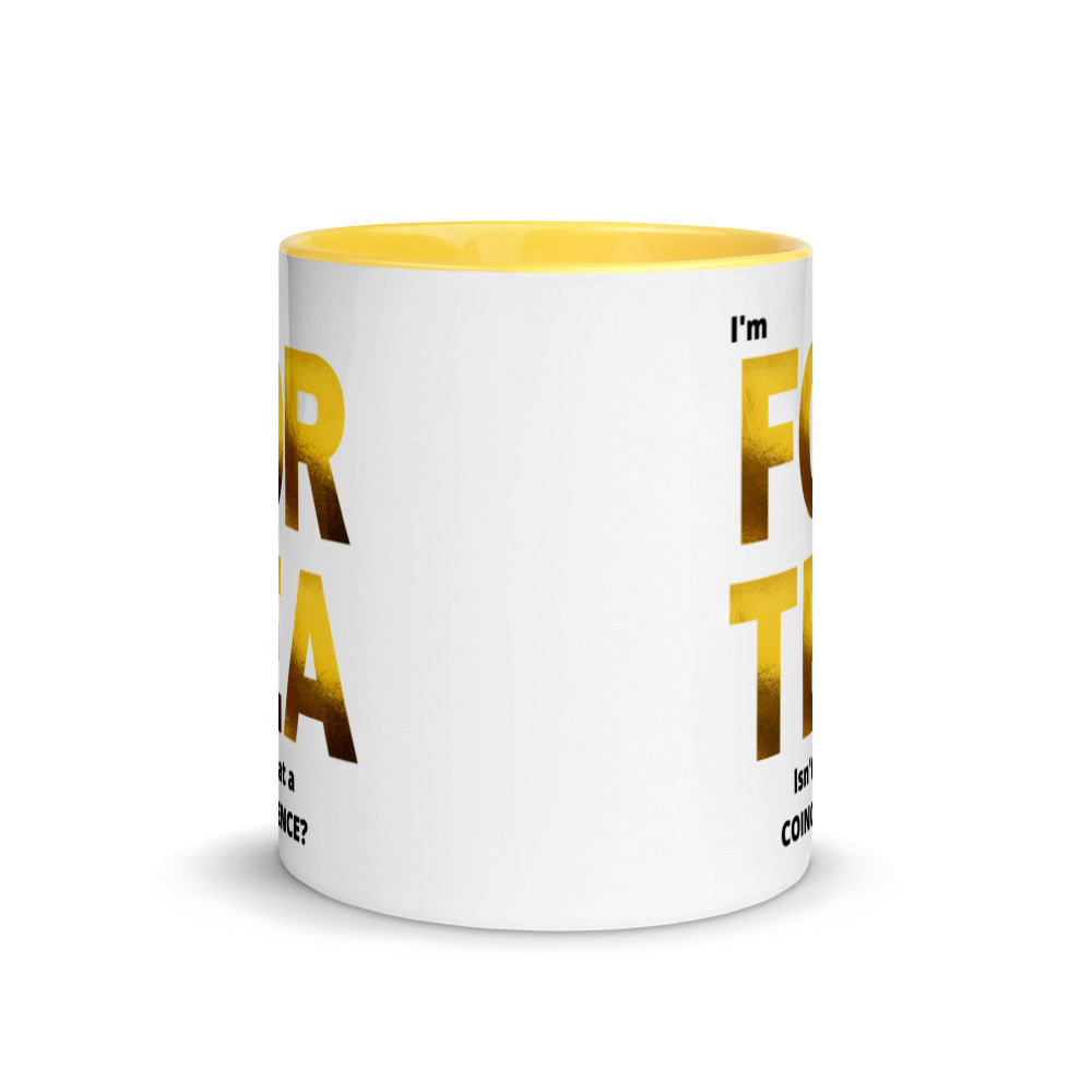 40th Birthday, Mug with Color Inside