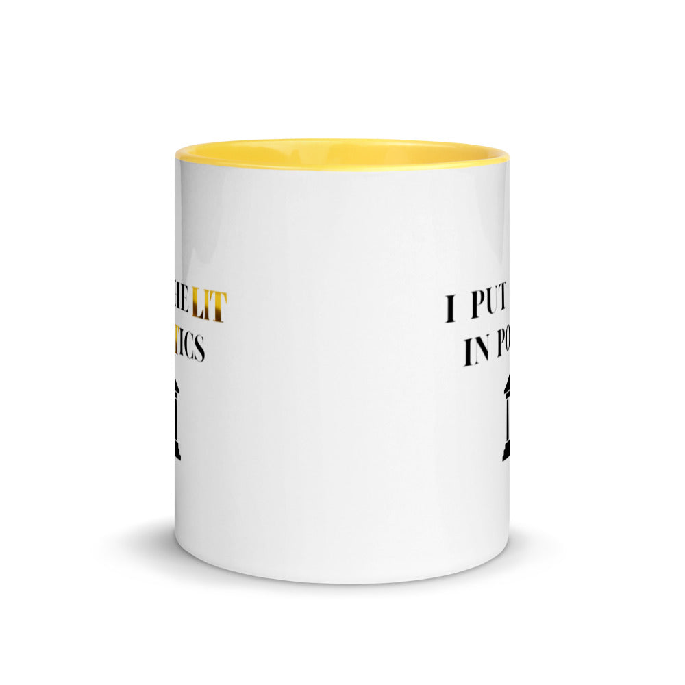 Political Mugs, Politics, I Put The Lit In Politics, Political Gifts, Politician Gifts, Political Science Gifts
