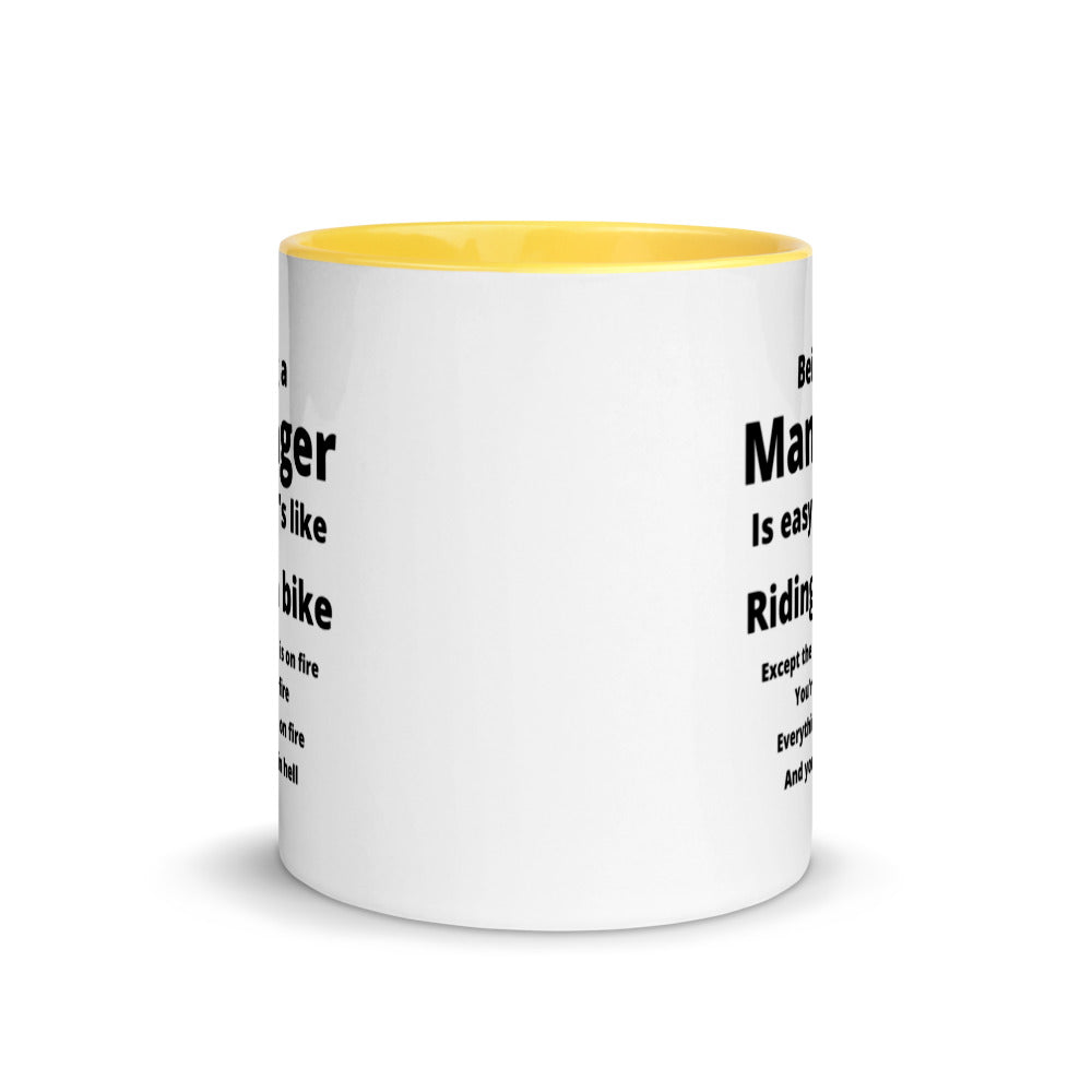 Manager Mug, with Color Inside, Being A Manager Is Easy, Ideal Gift For, Managers, Team Manager, Case Manager Gifts, Best Manager Gifts