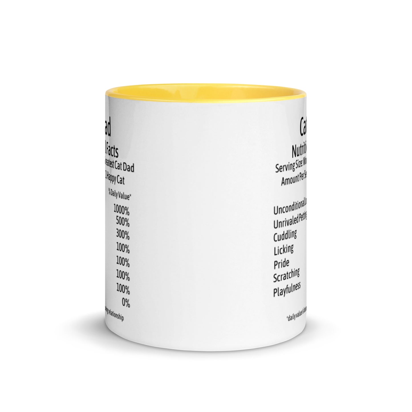 Cat Dad Mug with Color Inside