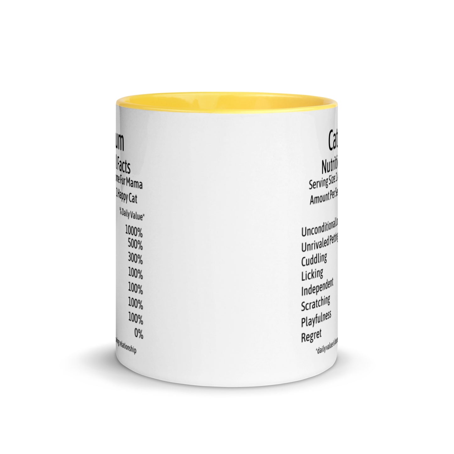 Cat Mum Mug with Color Inside