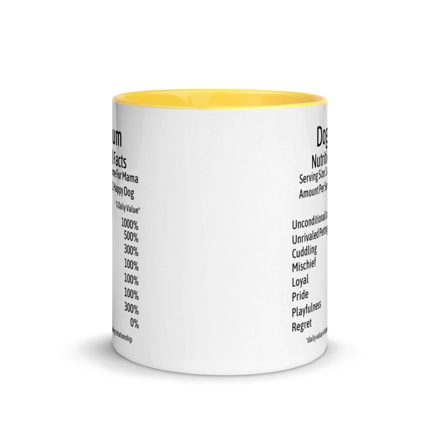 Dog Mum Mug with Color Inside