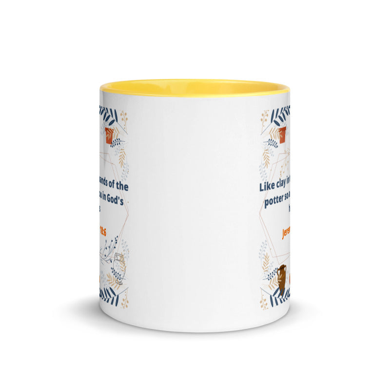 Jeremiah 18:6 Two Tone Coffee Mug, Christian Mug, Christian Coffee Mug, Bible Verse Cup, Scripture Mug, Modern Scriptures, Pastel Tone, Earth toned