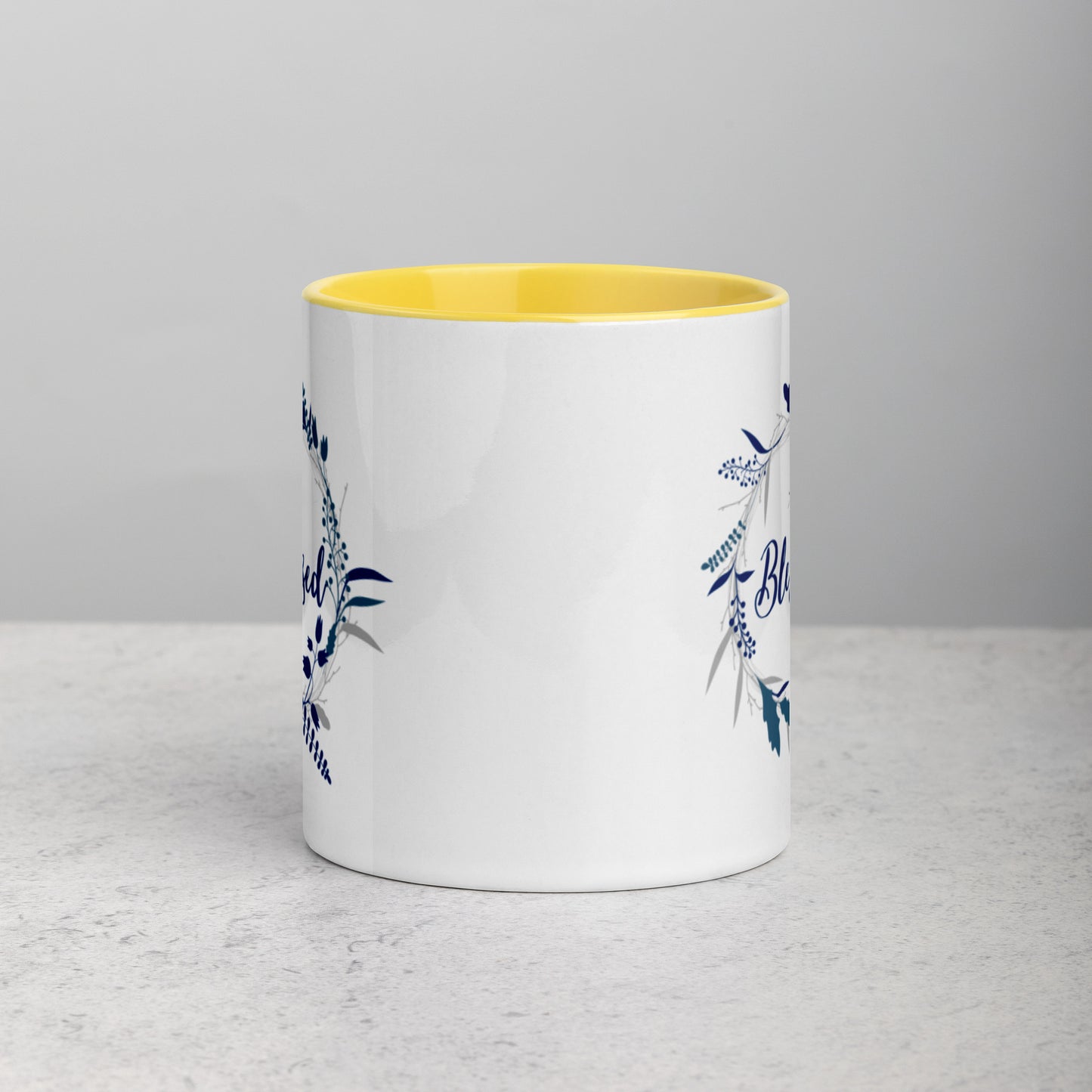 Blessed Mug with Color Inside