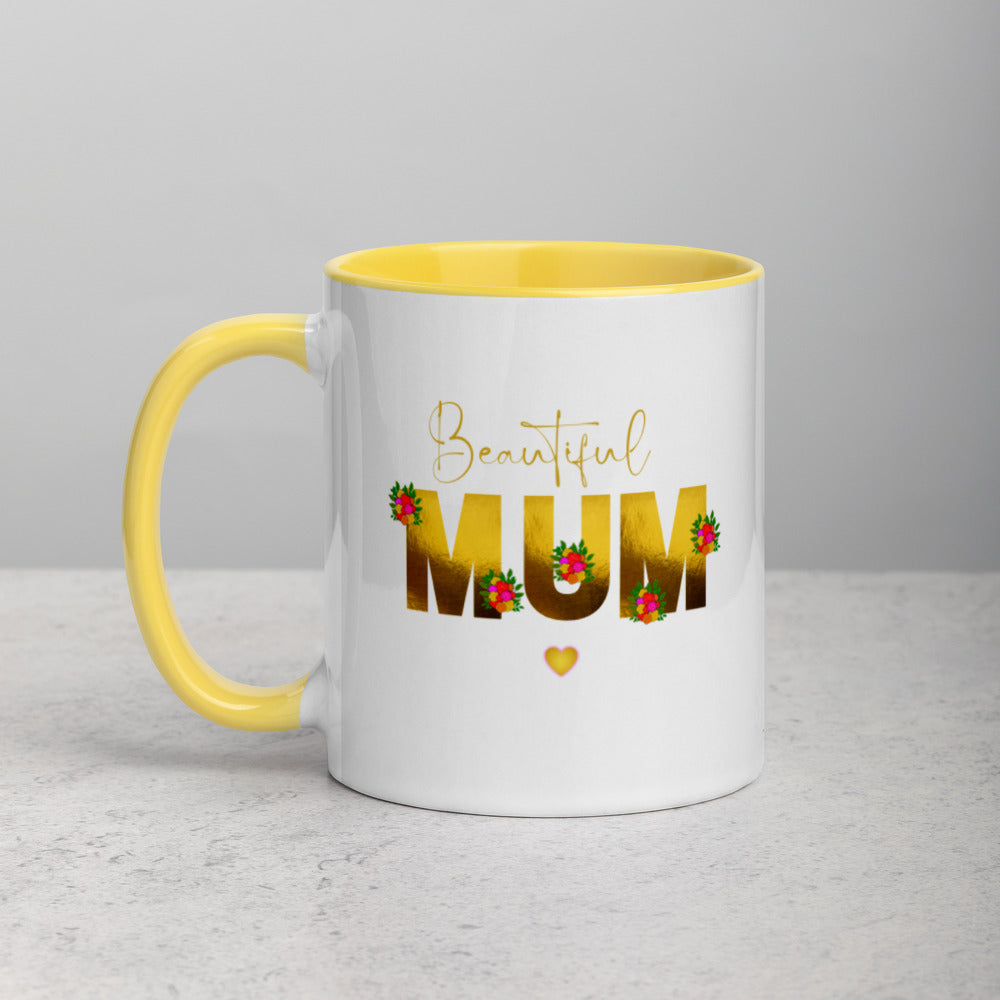 Mothers Day Presents - Mug Beautiful Mom Mum