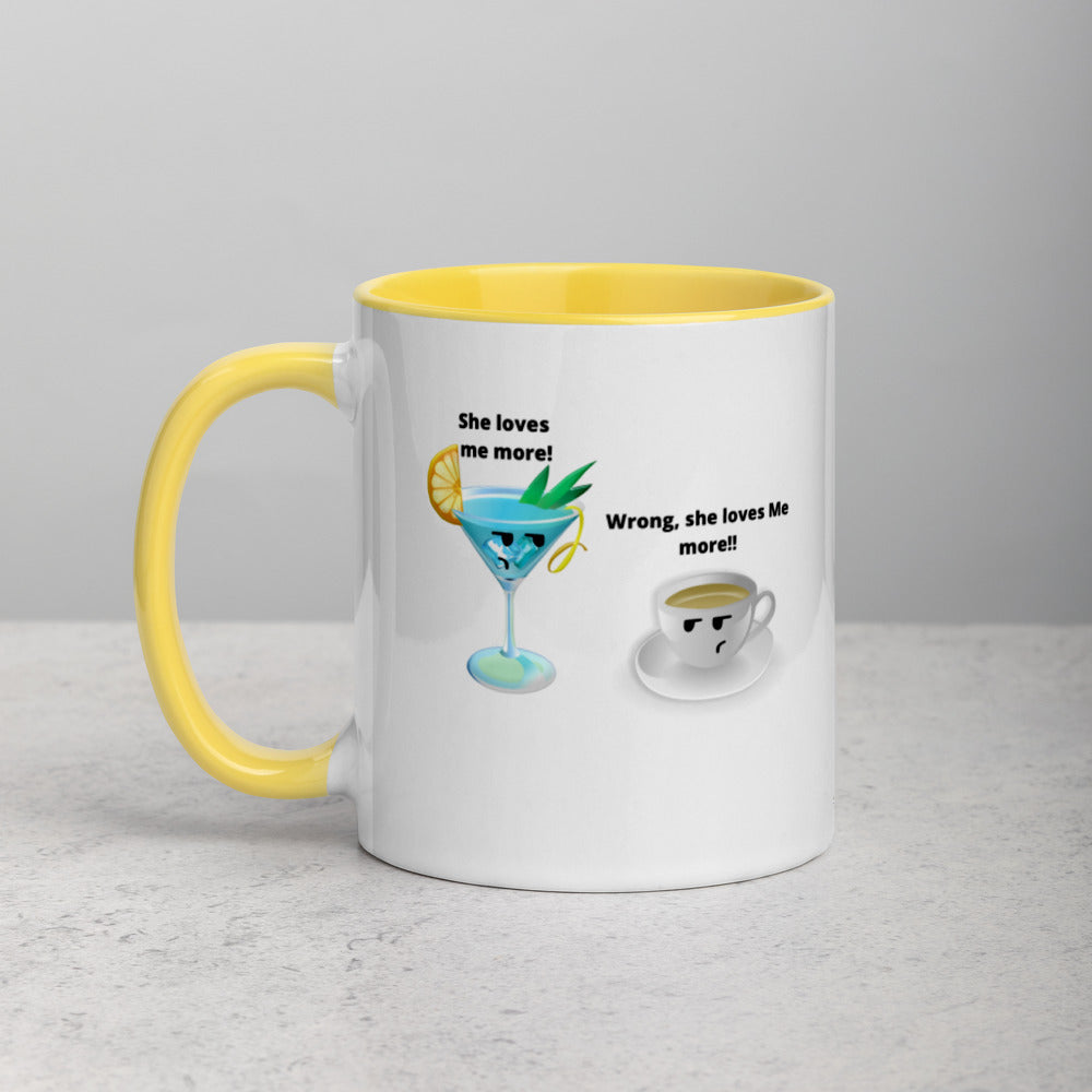Cocktail And Coffee Mug, Two Tone, Cocktail Lover Gift, Coffee Lover, Coffee Gift, Cocktail Gifts, Cocktail Vs Coffee, Love Coffee, Love Cocktail