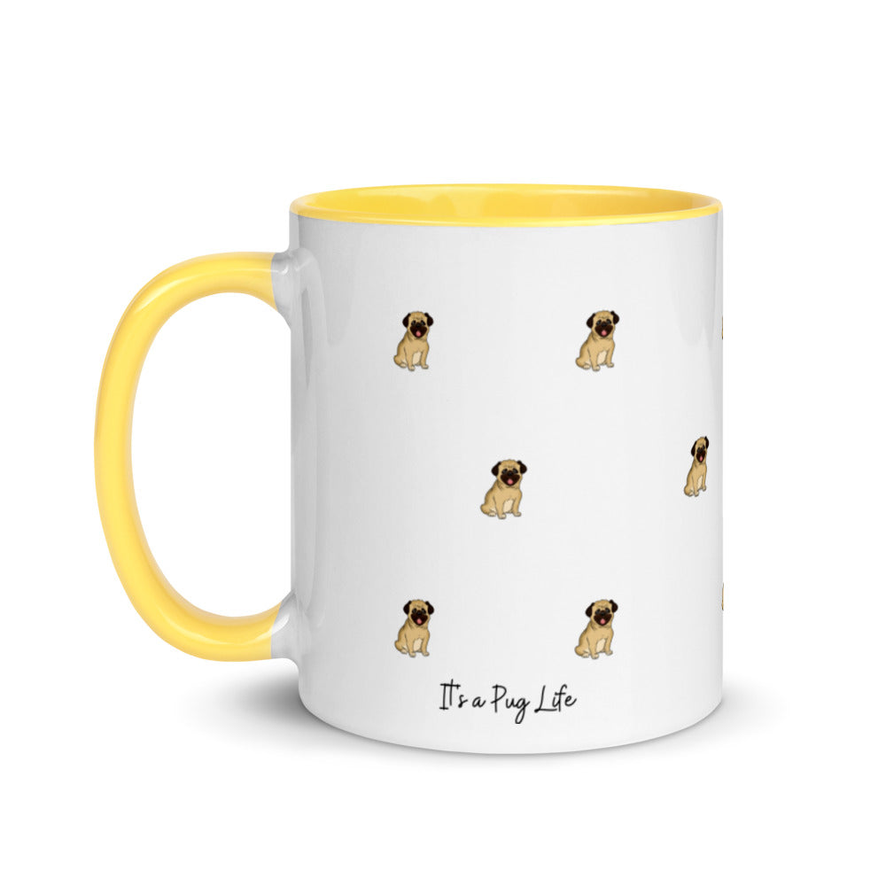 Pug Life, Pug Life Mug, Two Tone Coffee Mug, Perfect Gift For A Dog Lover, Coffee Lover