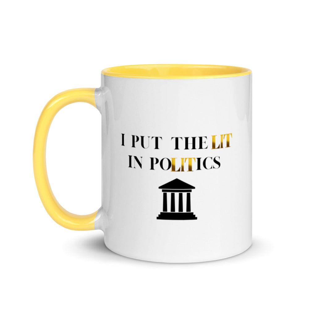Political Mugs, Politics, I Put The Lit In Politics, Political Gifts, Politician Gifts, Political Science Gifts