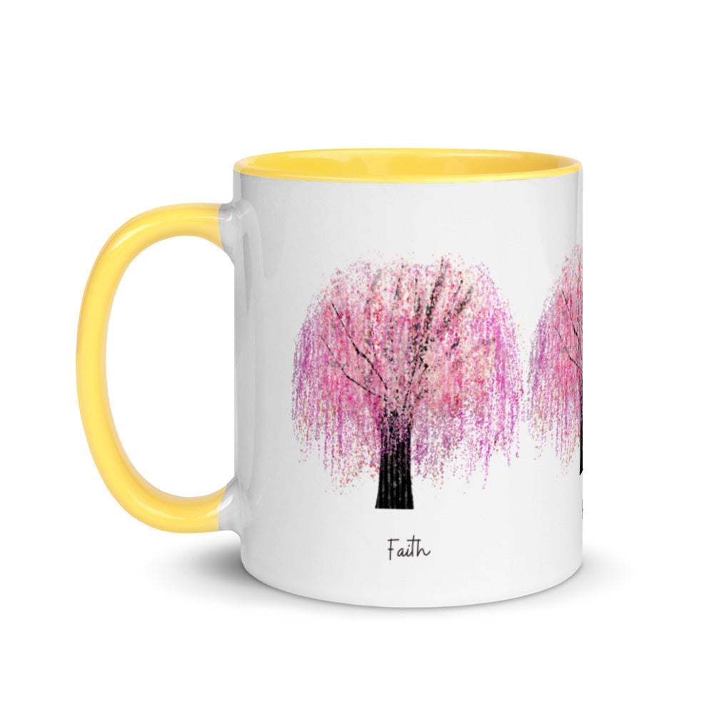 Cherry Blossom Gift - Faith Hope Love Mug