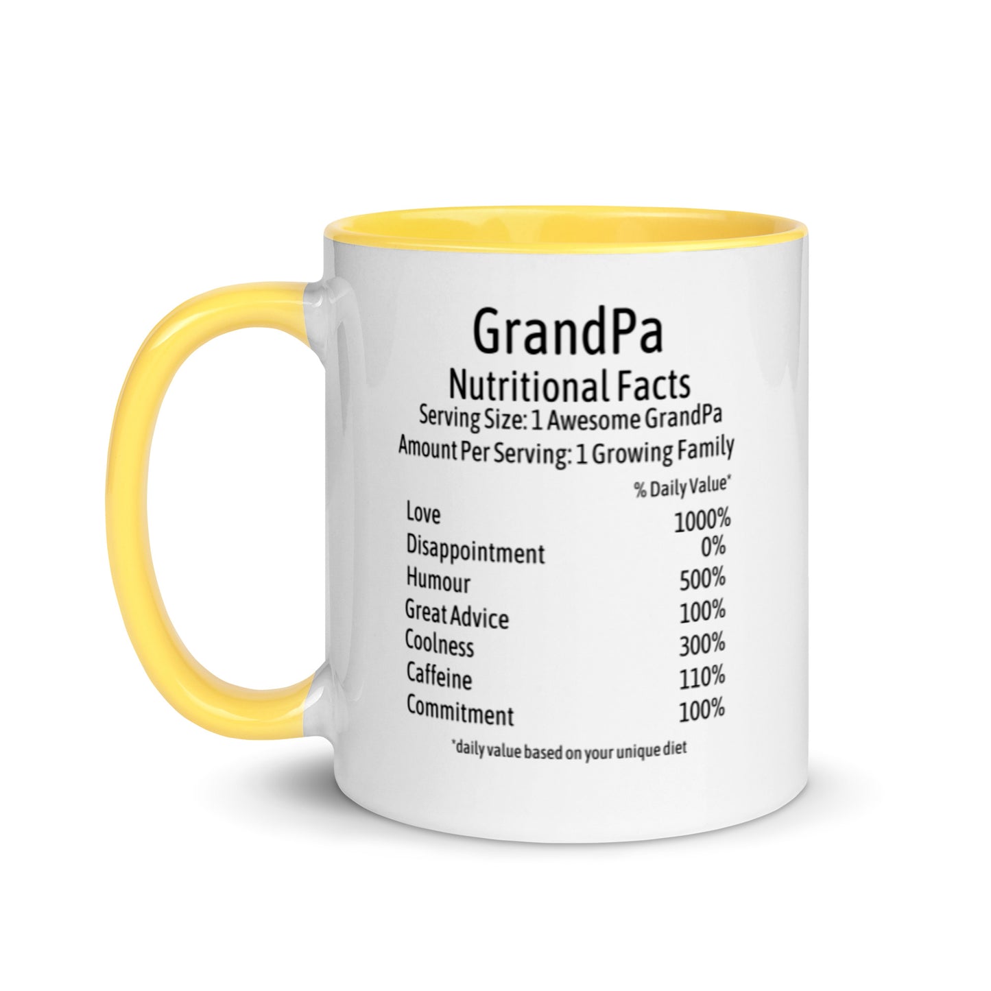 Grandpa Mug Two Tone Nutrition Facts
