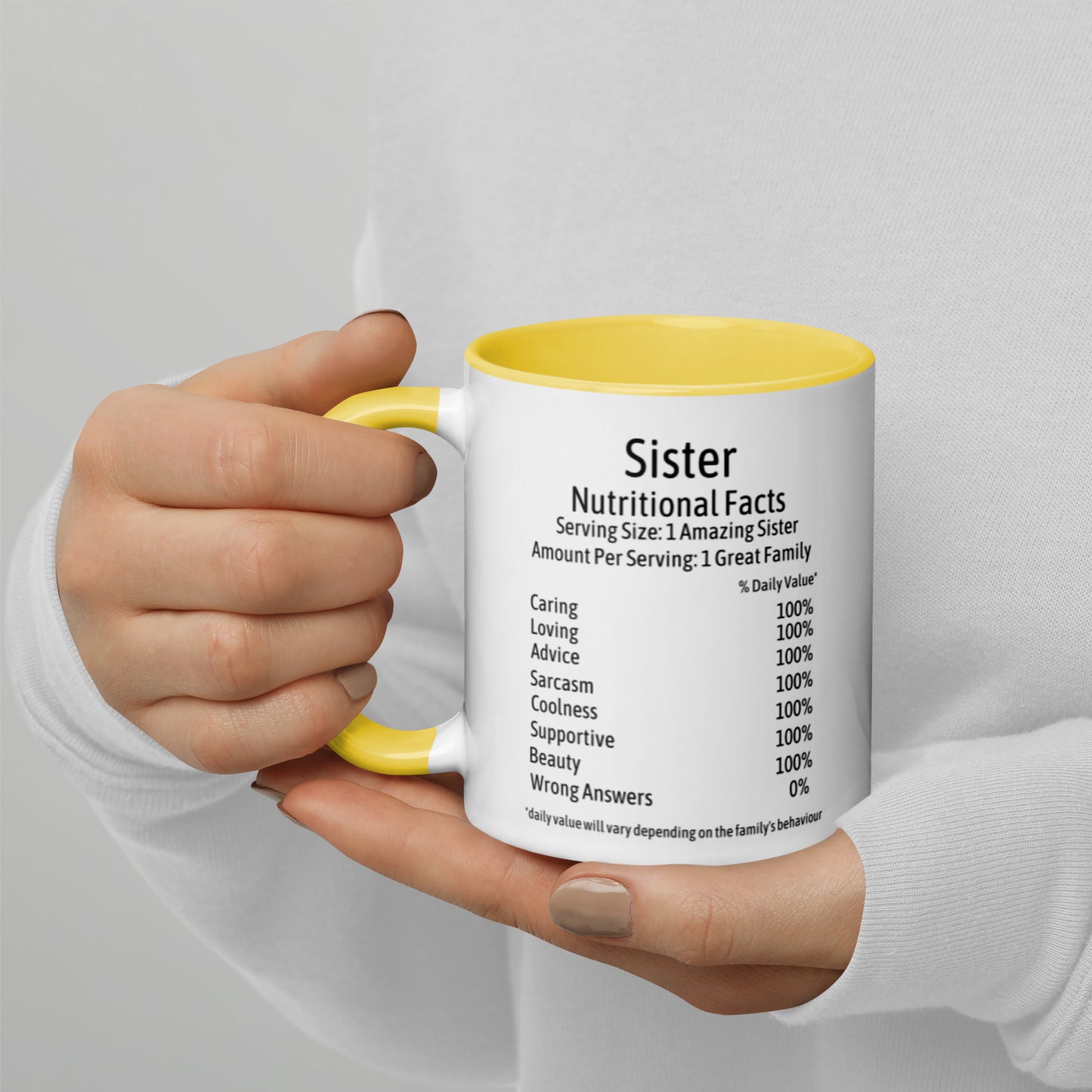 Sister Mug with Color Inside