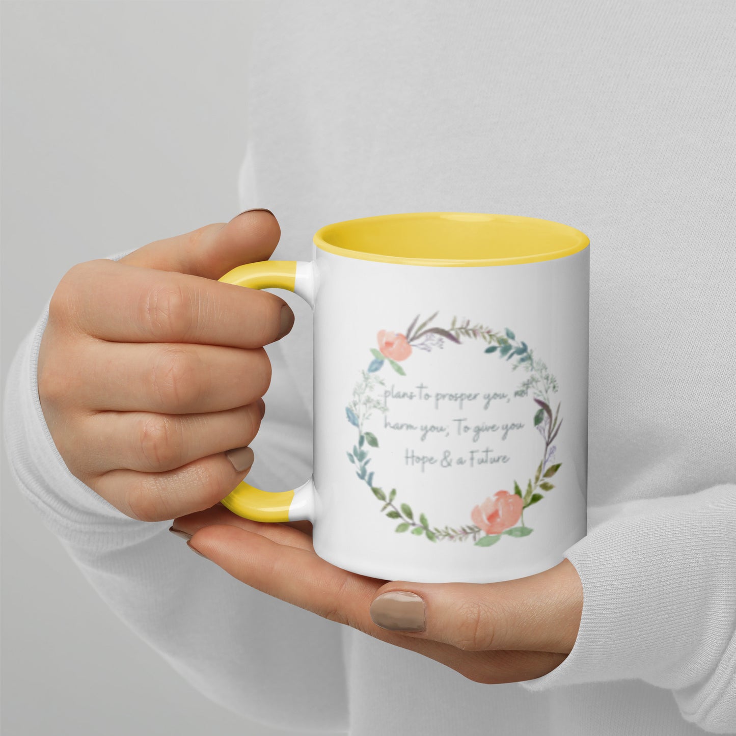 Jeremiah 29 11 Mug With Color Inside, For I Know The Plans I Have For You