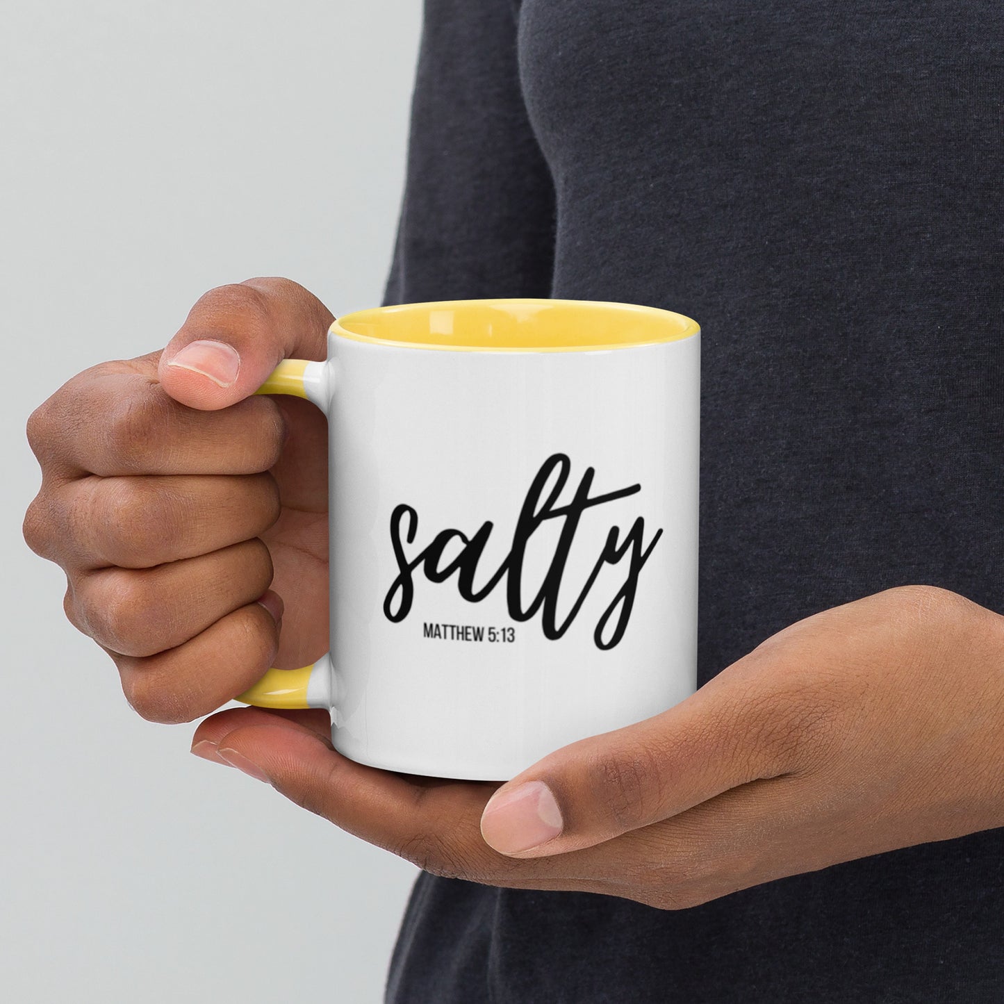 Matthew 5:13 Salty Mug with Color Inside