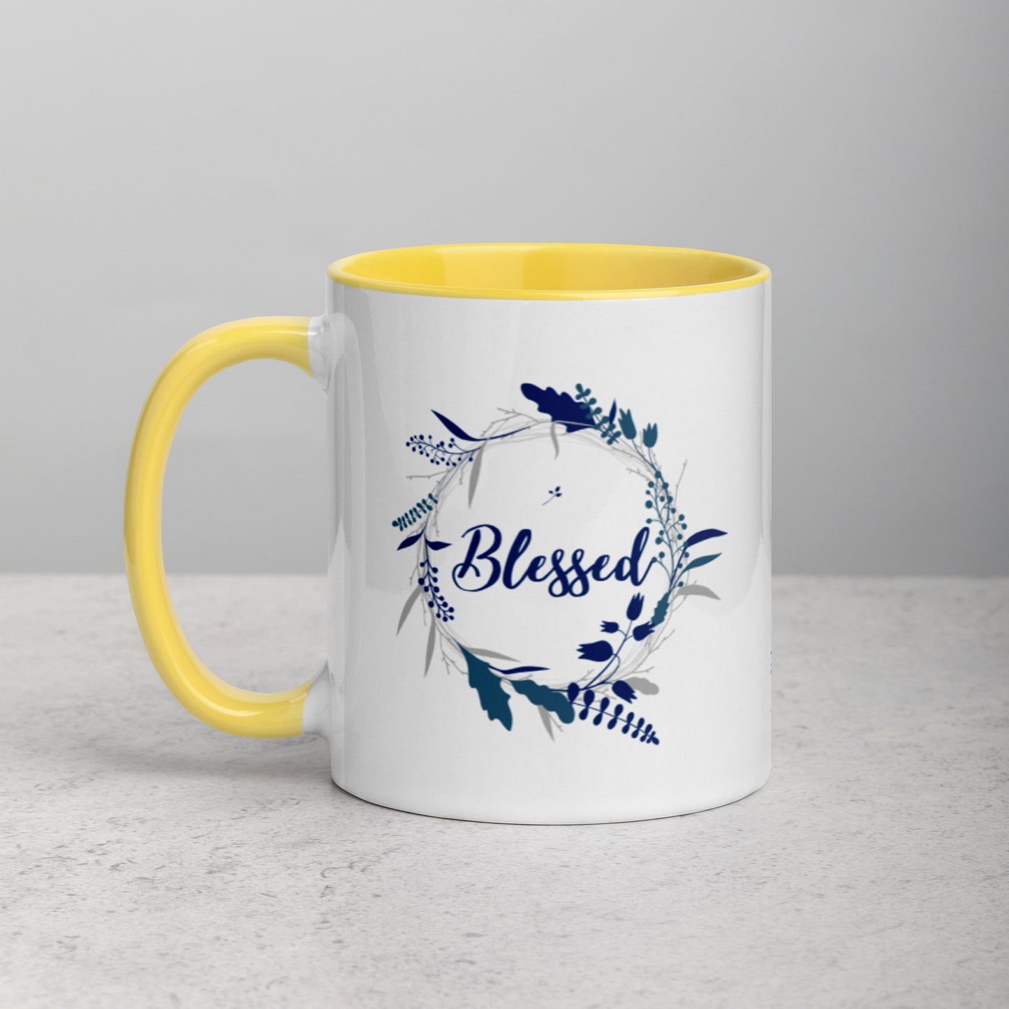 Blessed Mug with Color Inside