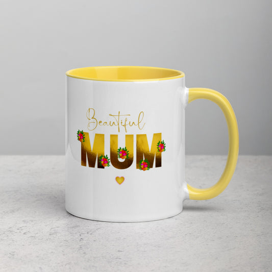 Mothers Day Presents - Mug Beautiful Mom Mum