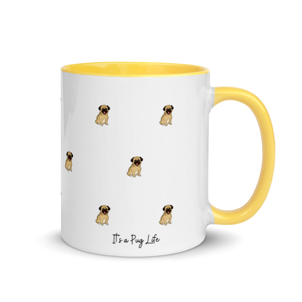 Pug Life, Pug Life Mug, Two Tone Coffee Mug, Perfect Gift For A Dog Lover, Coffee Lover