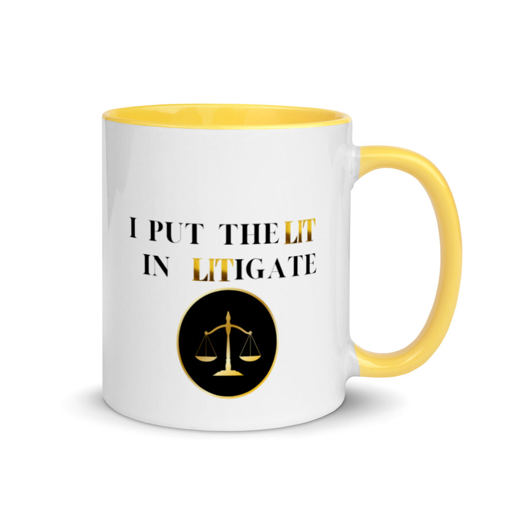Lawyer Coffee Mug, I Put The Lit In Litigate, Ideal Gift For, Lawyer, Future Lawyer, Litigation, Litigator