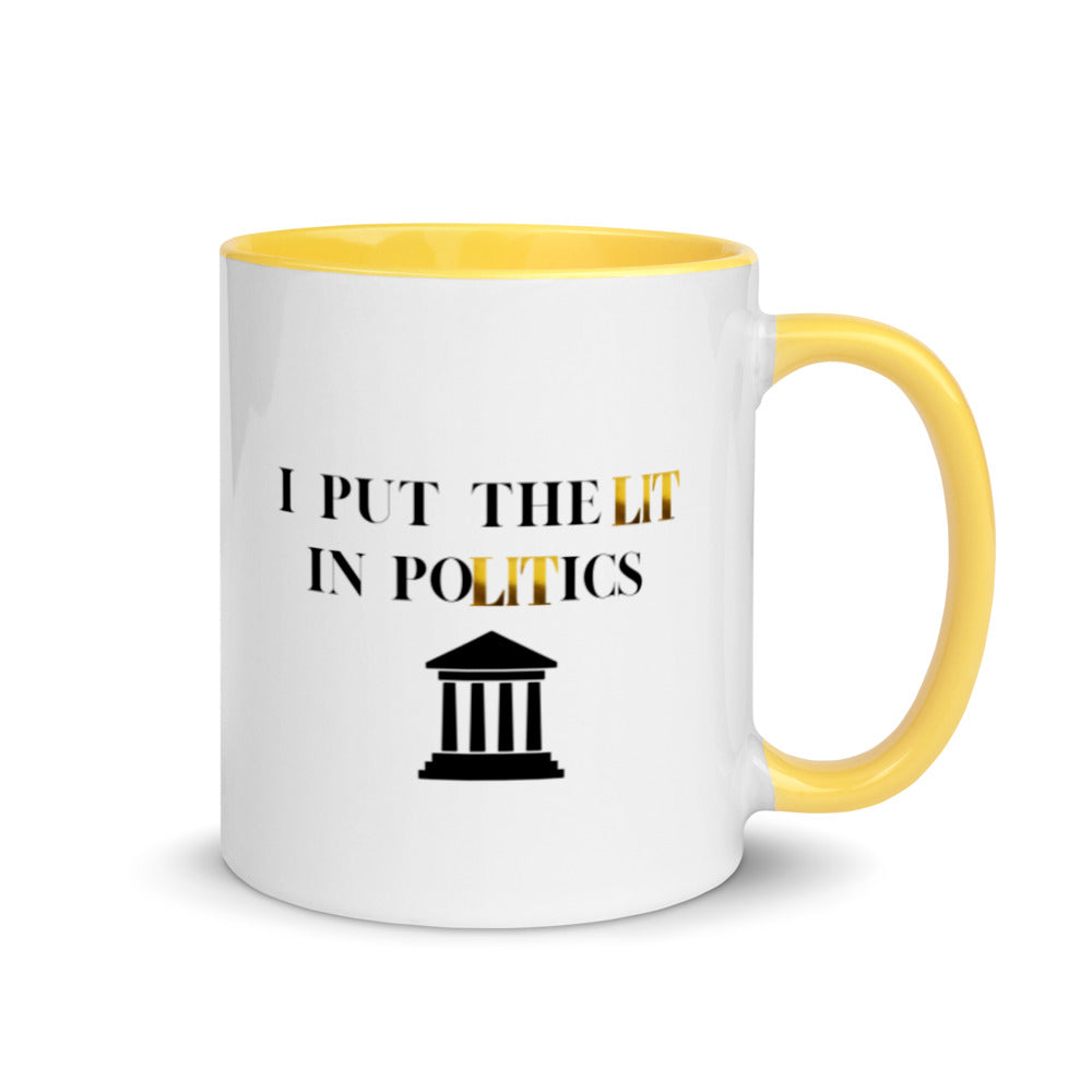 Political Mugs, Politics, I Put The Lit In Politics, Political Gifts, Politician Gifts, Political Science Gifts