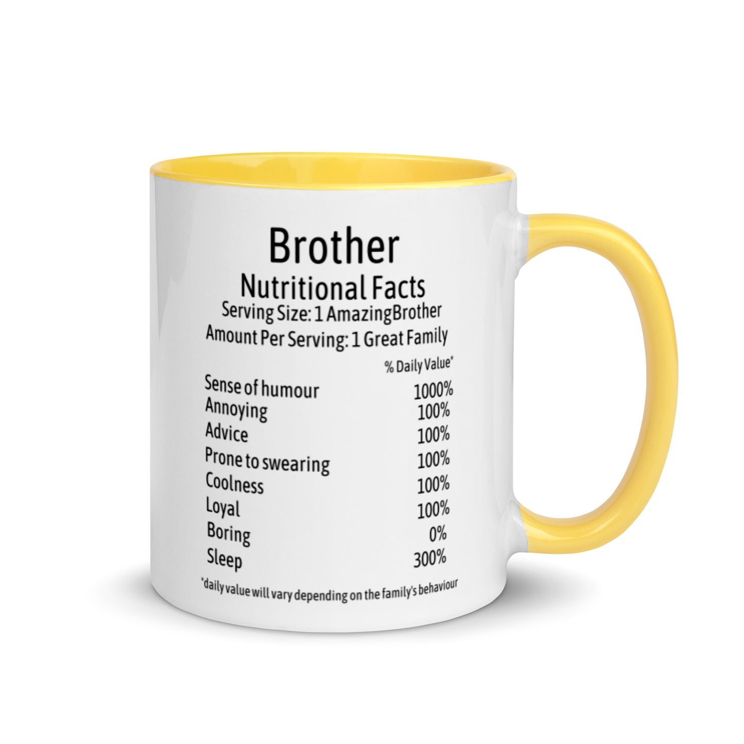 Brother Mug with Color Inside