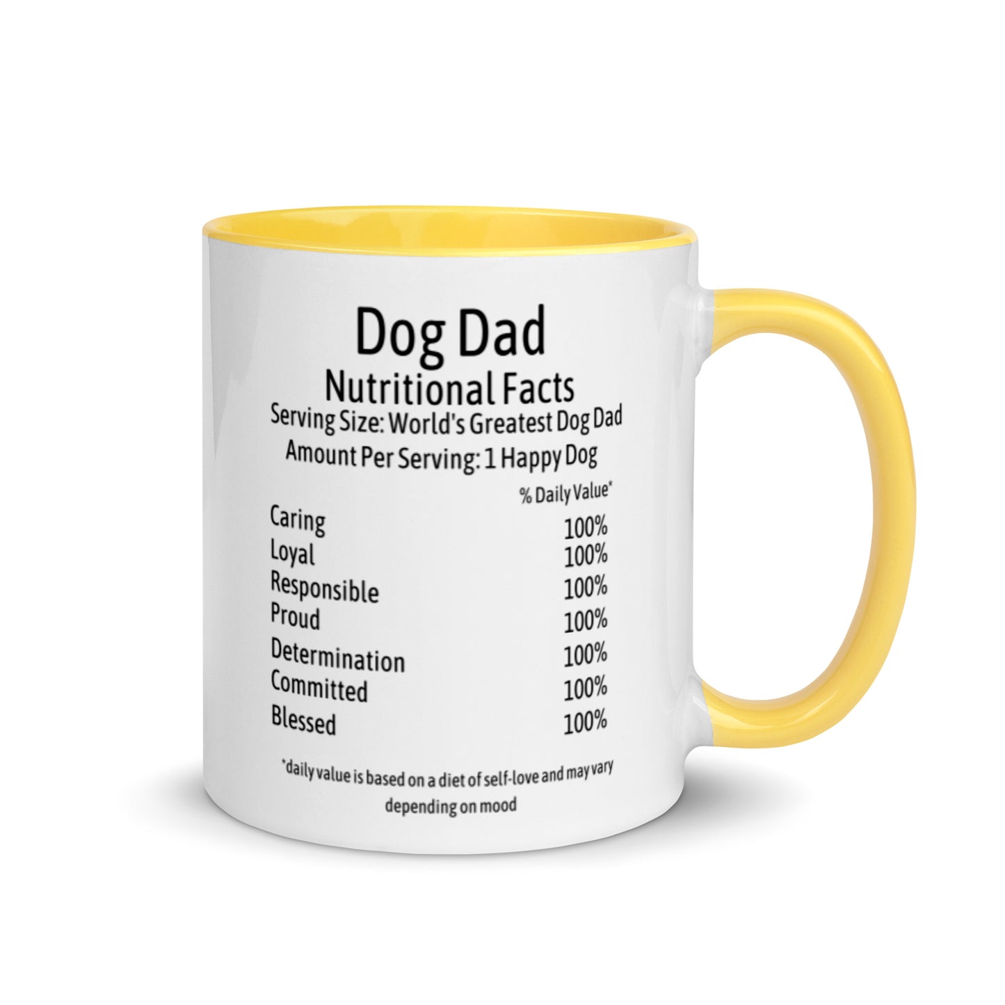 Dog Dad Mug with Color Inside