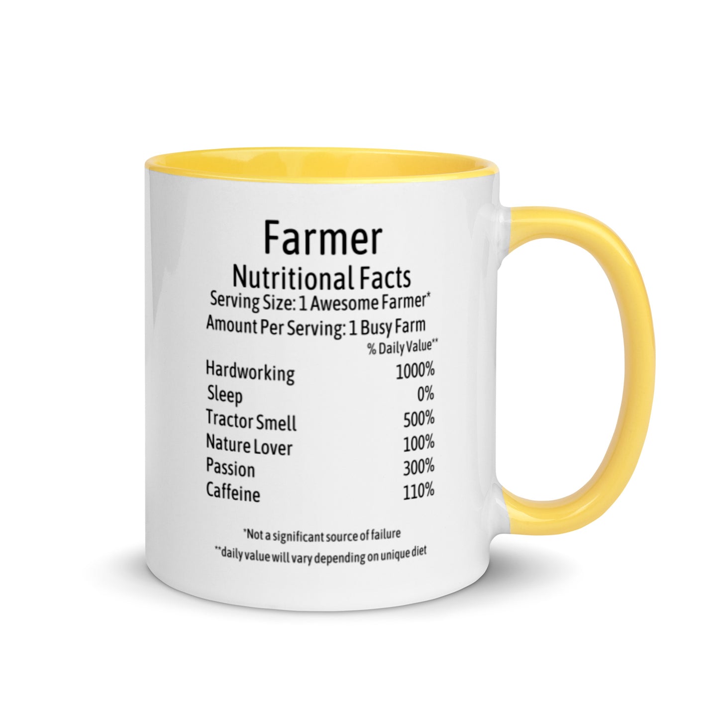Farmer Mug with Color Inside