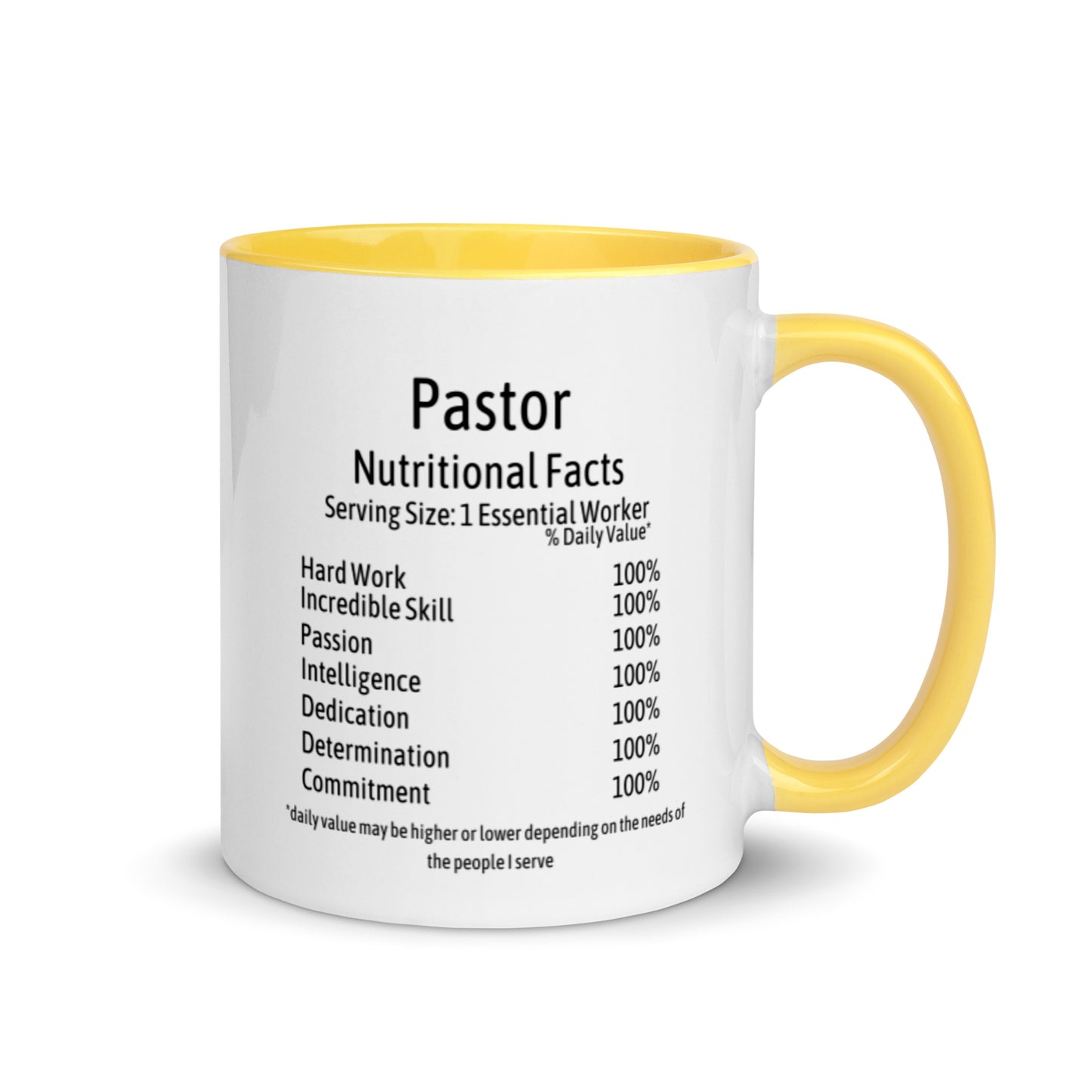 Pastor Mug with Color Inside