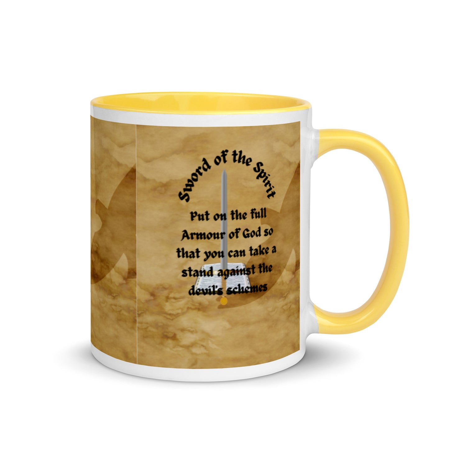 Ephesians 6:11-17 Mug with Color Inside, Put On The Full Armour