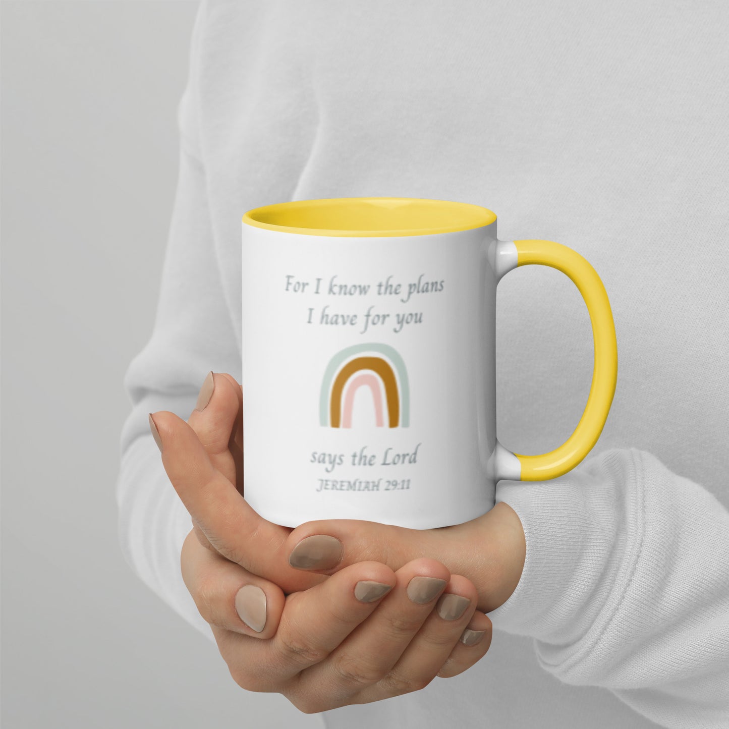 Jeremiah 29 11 Mug With Color Inside, For I Know The Plans I Have For You