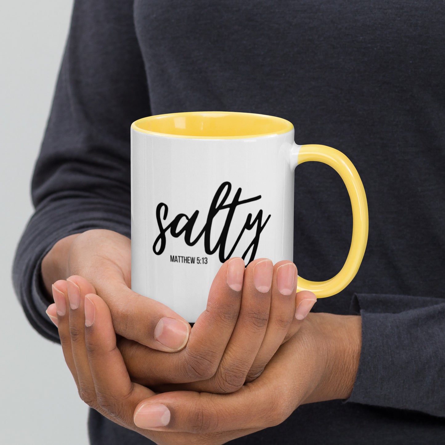 Matthew 5:13 Salty Mug with Color Inside
