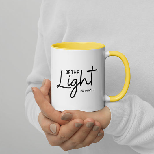 Matthew 5:14 Be The Light Mug with Color Inside