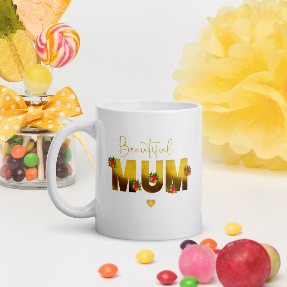 Mothers Day Presents - Beautiful Mom Mum Mug