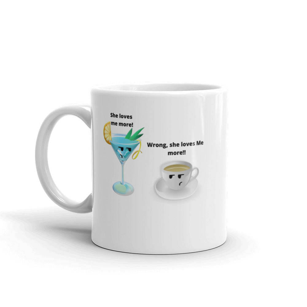 Cocktail And Coffee Mug, Cocktail Lover Gift, Coffee Lover, Coffee Gift, Cocktail Gifts, Cocktail Vs Coffee, Love Coffee, Love Cocktail