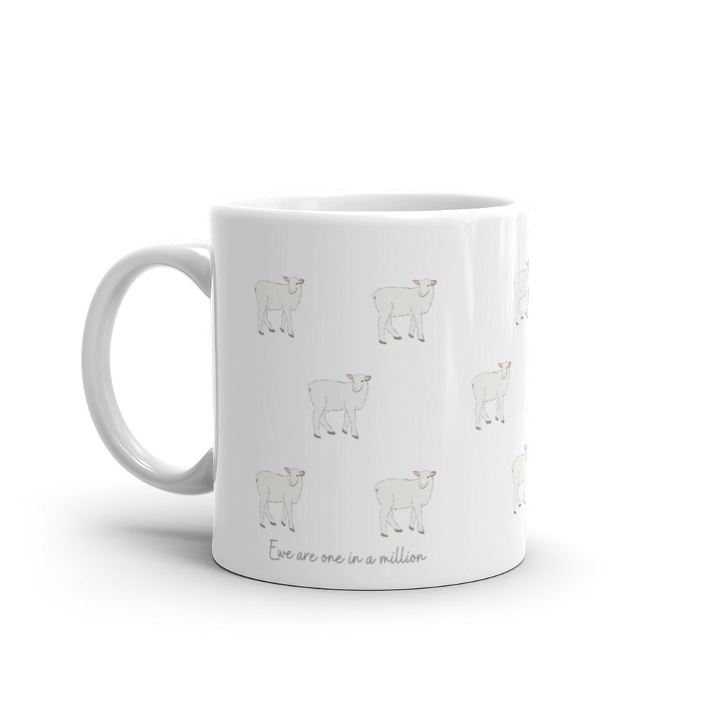 Easter / Mothers Day Gift - Mug With Sweet Sheep Pun Message