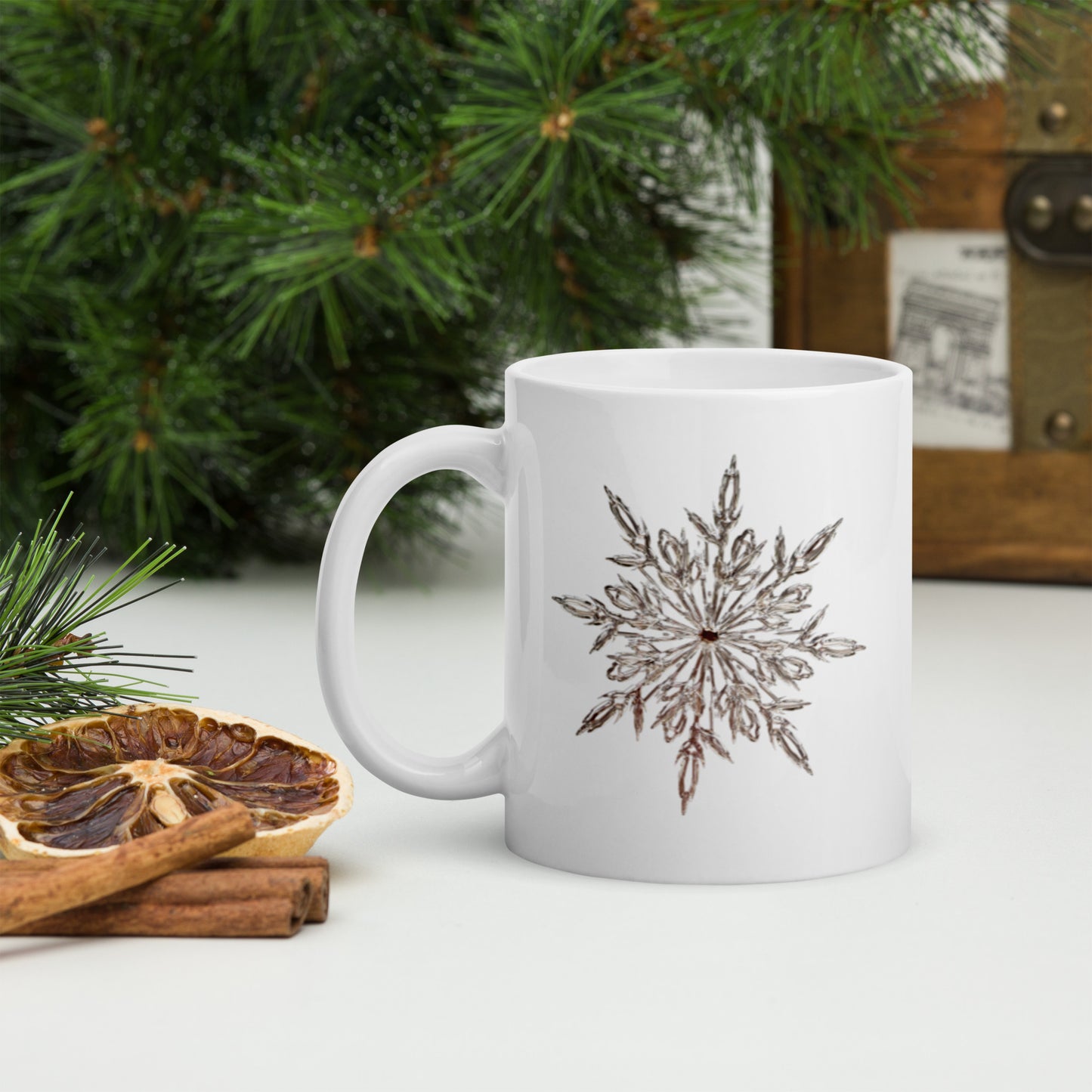 Snowflake White Mug