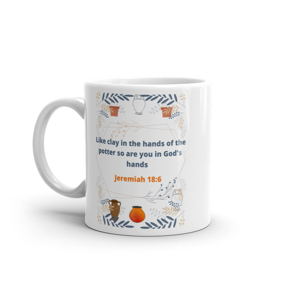 Jeremiah 18:6 Christian Mug, Christian Coffee Mug, Bible Verse Mug, Scripture Mug, Modern Scripture Mug, Earth Tone, Pastel Tone