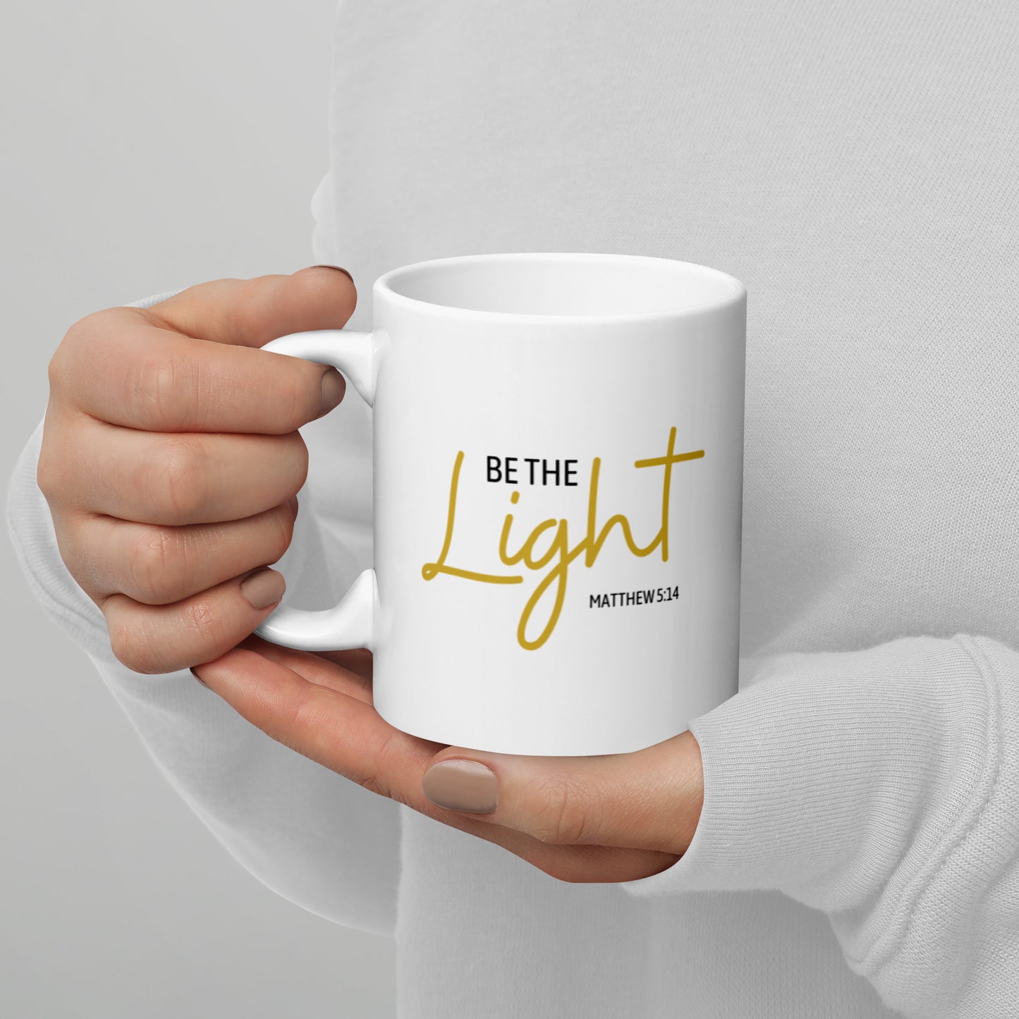 Be The Light White glossy Mug Matthew 5:14