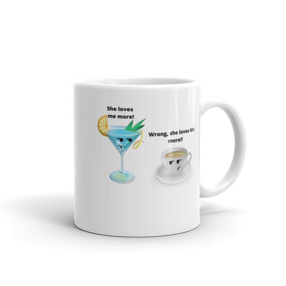 Cocktail And Coffee Mug, Cocktail Lover Gift, Coffee Lover, Coffee Gift, Cocktail Gifts, Cocktail Vs Coffee, Love Coffee, Love Cocktail