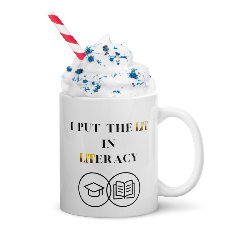 Teacher Mug, I Put The Lit In Literacy, Gifts For Teachers, Teacher Appreciation