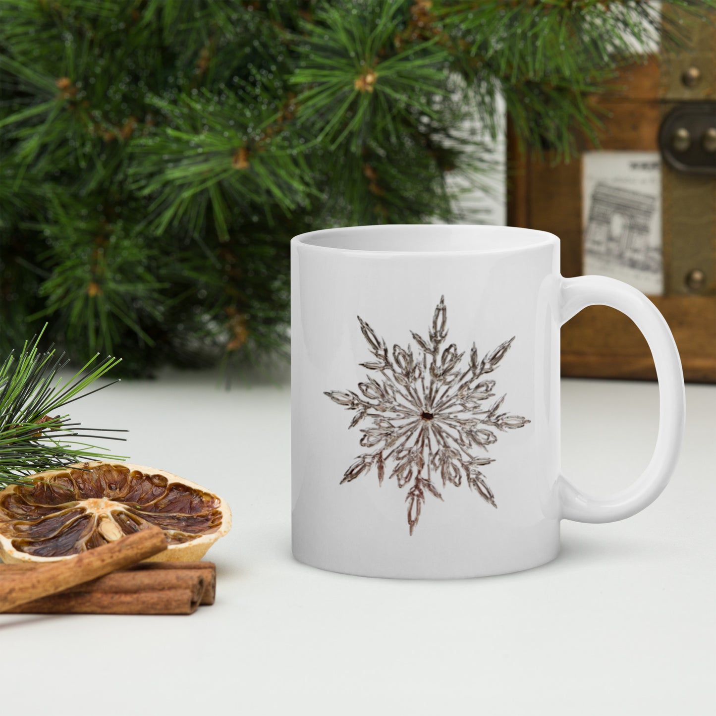 Snowflake White Mug