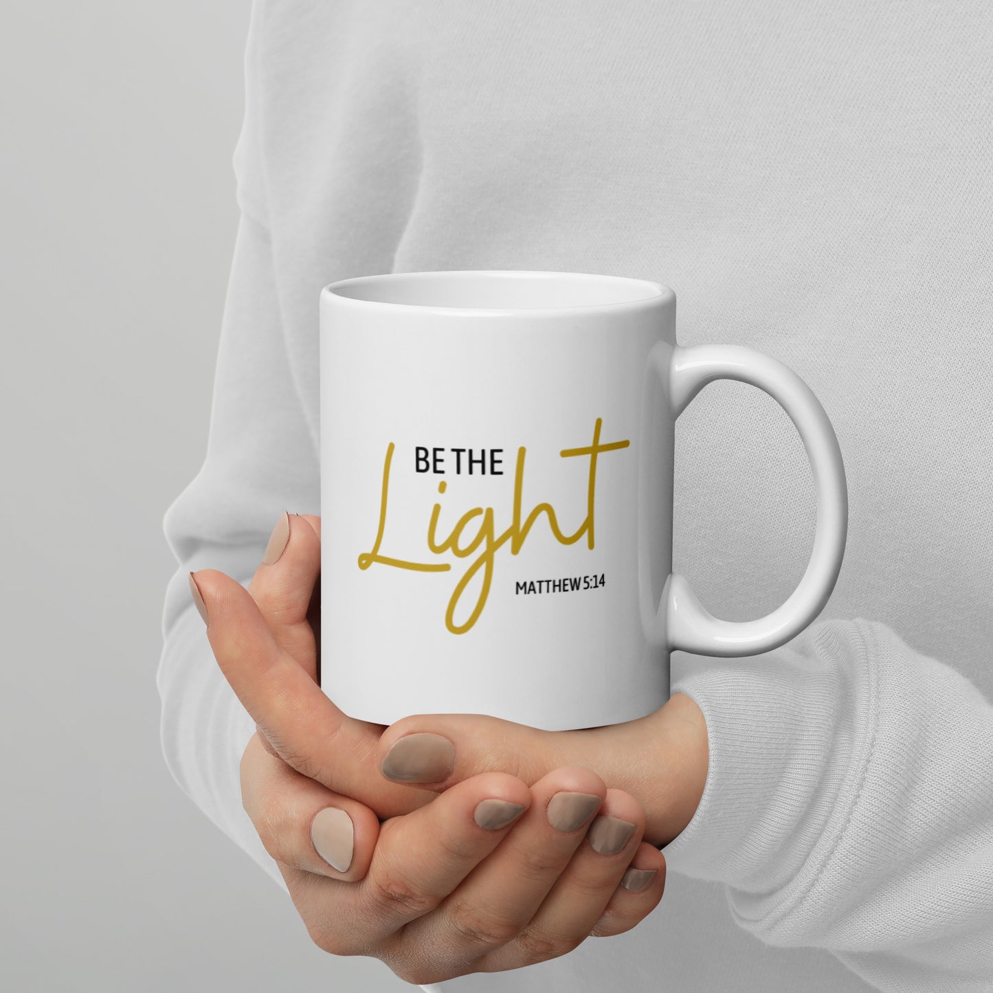 Be The Light White glossy Mug Matthew 5:14