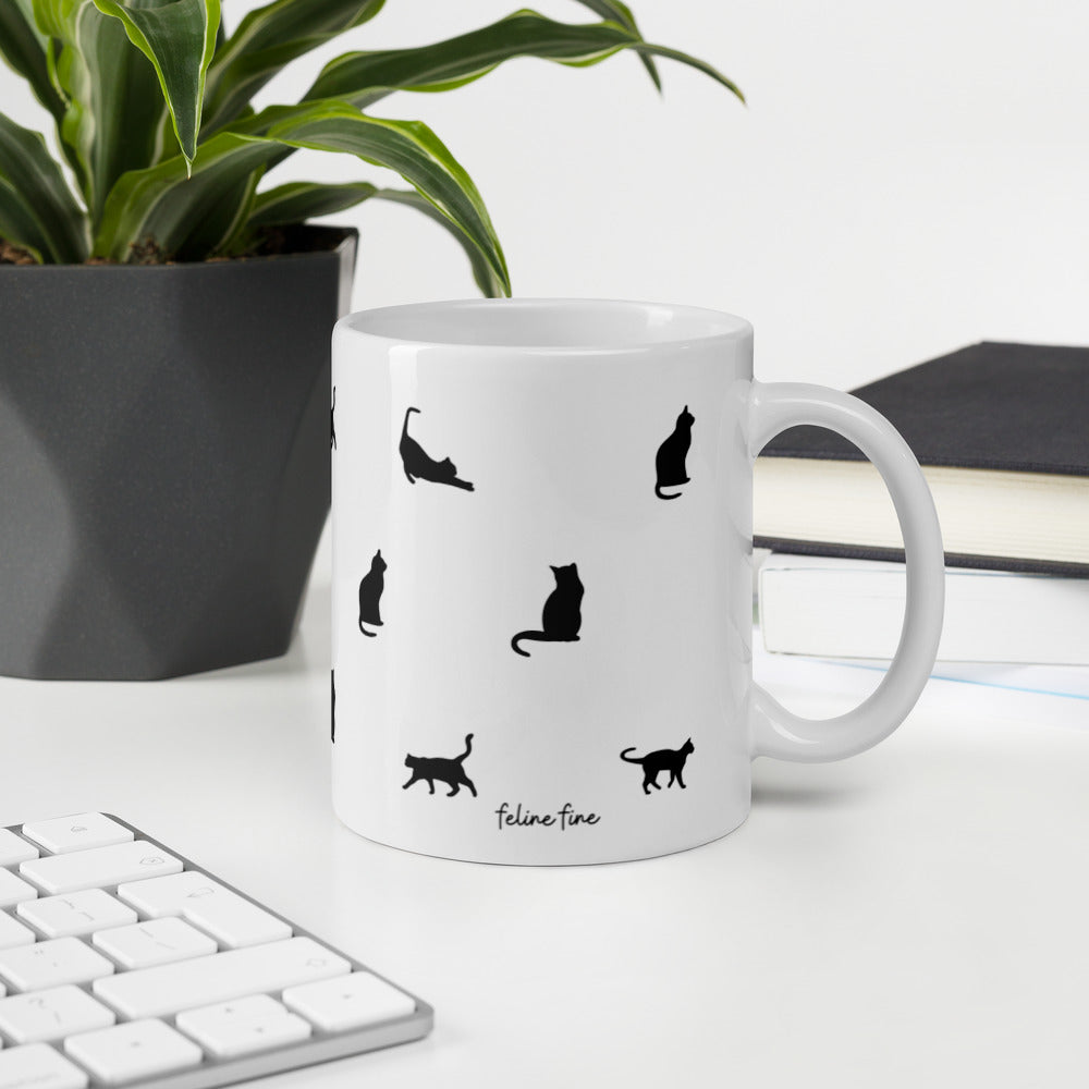 Cat Gift - Black Cat Mug With Pun