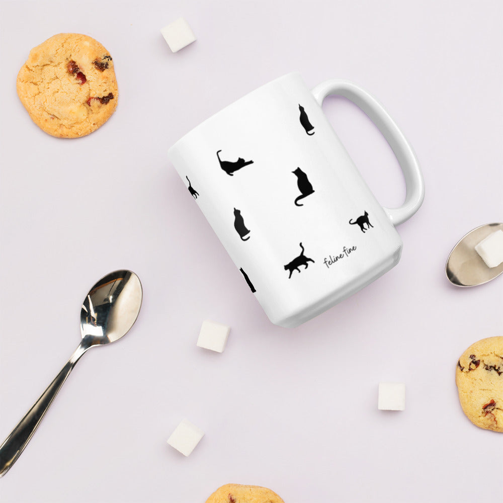 Cat Gift - Black Cat Mug With Pun